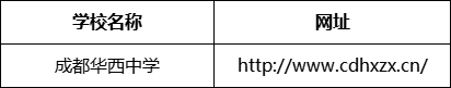 成都市成都華西中學(xué)網(wǎng)址是什么？