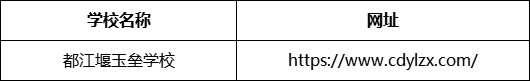 成都市都江堰玉壘學(xué)校網(wǎng)址是什么？