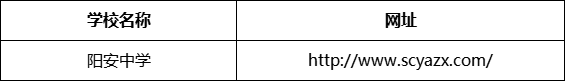 成都市陽安中學網址是什么？
