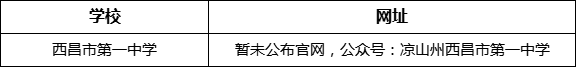 涼山州西昌市第一中學(xué)網(wǎng)址是什么？