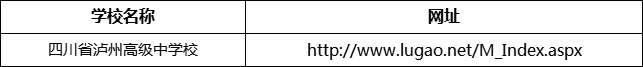瀘州市四川省瀘州高級中學校網(wǎng)址是什么？