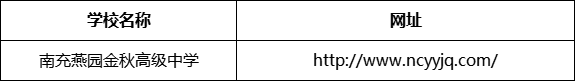 南充市南充燕園金秋高級(jí)中學(xué)網(wǎng)址是什么？