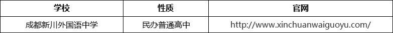 成都市成都新川外國語中學官網(wǎng)、網(wǎng)址、官方網(wǎng)站